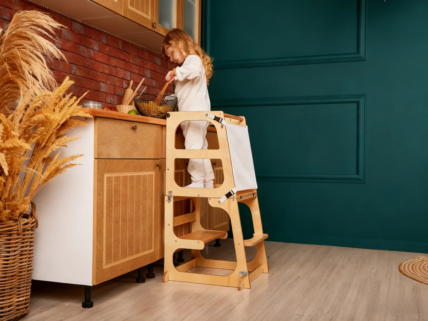 ✨8 in 1 Toddler Tower with Backrest🎈 Montessori convertible tower table